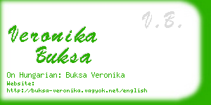 veronika buksa business card